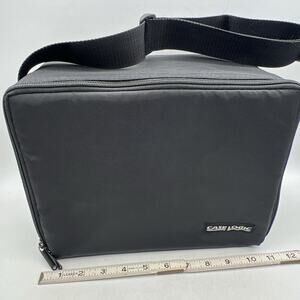 Vintage 1990's CASE LOGIC Jewel Case 24/26 CD Compact Disc Holder w/Strap Black